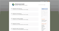 Desktop Screenshot of dictionnaire-sante.com